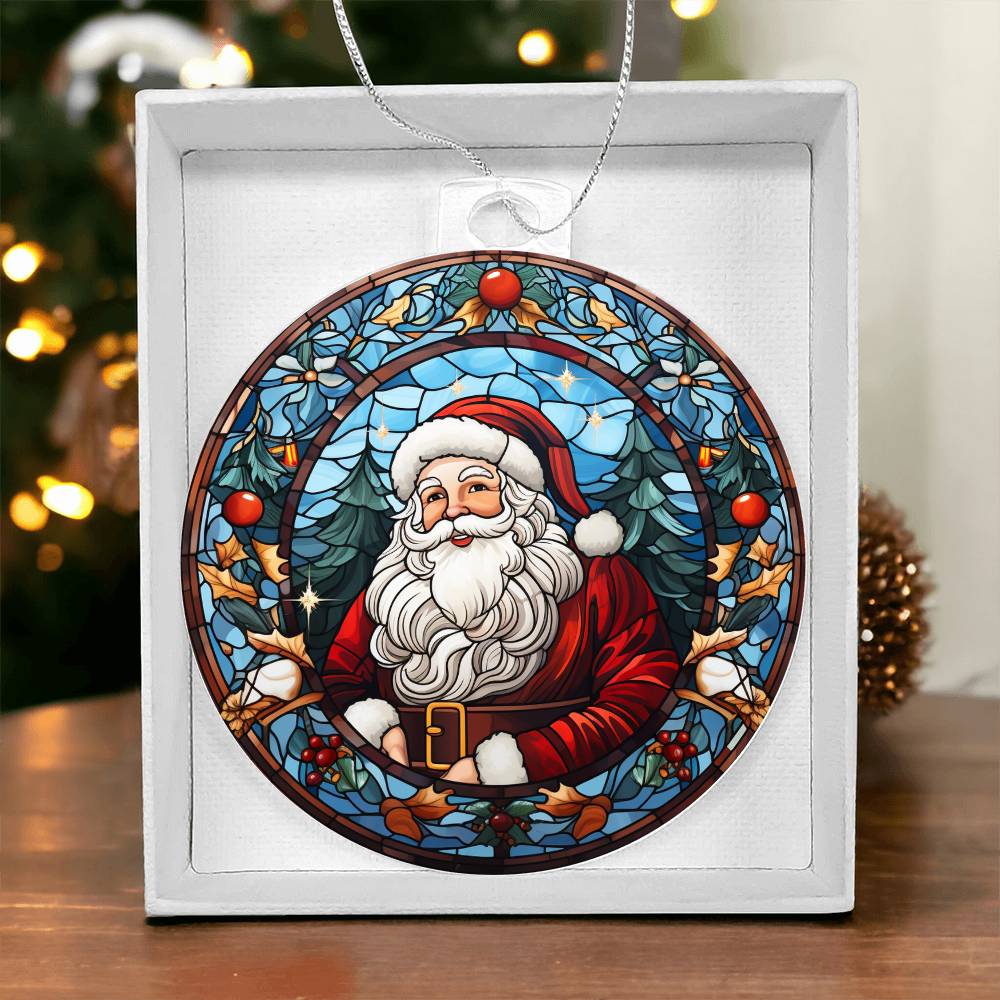 Acrylic Ornament Santa Ref