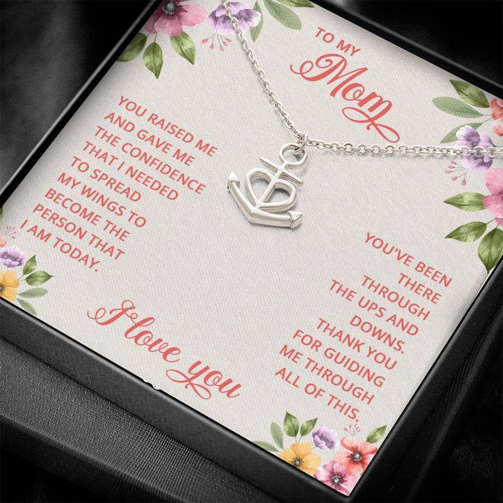 Anchor Pendant Necklace Mom