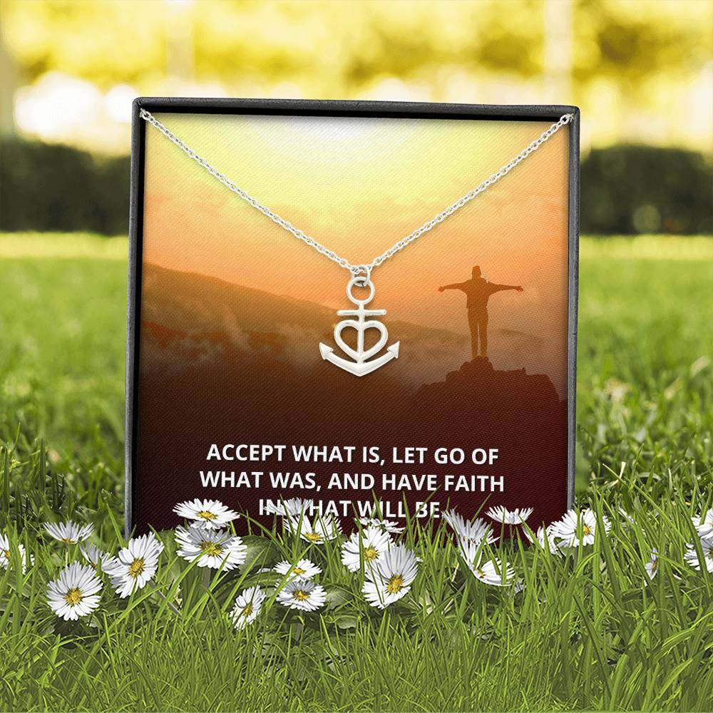 Faith Anchor Pendant Necklace