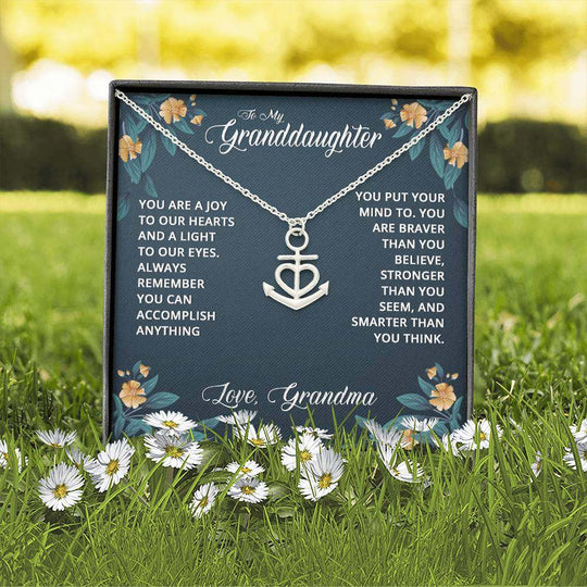 Anchor Pendant Necklace Granddaughter