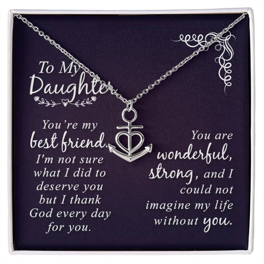 Anchor Pendant Necklace Daughter