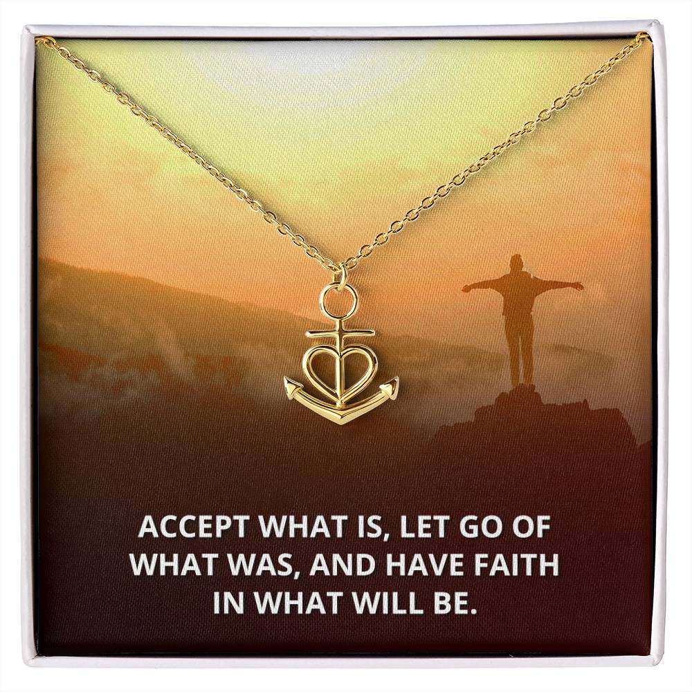 Faith Anchor Pendant Necklace