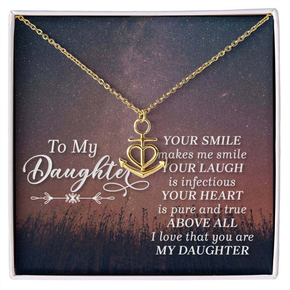 Anchor Pendant Necklace Daughter