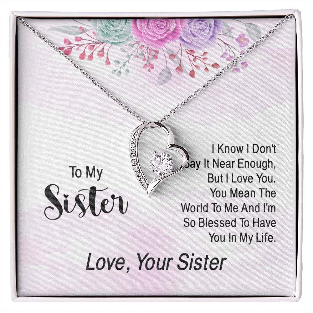 Forever Love Necklace Sister