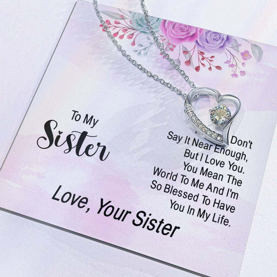 Forever Love Necklace Sister