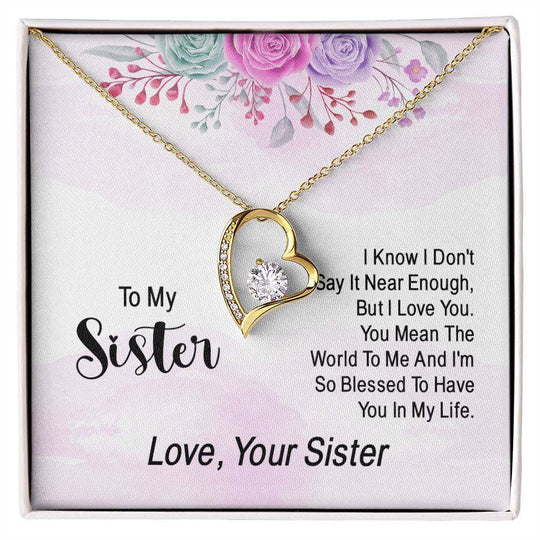 Forever Love Necklace Sister