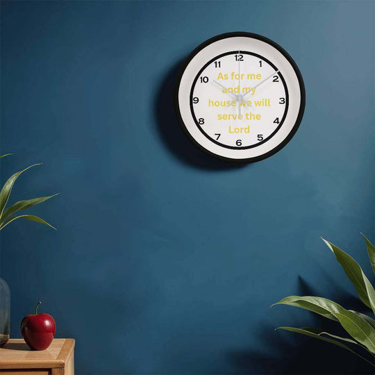 Home and LivingWooden Frame 10" Clock As For Me GLDSearching for the Perfect Home Accent? Look no further! The Wood Frame 10” Clock is the ideal addition to any room. Its durable wooden frame and 10” diameter face prWooden Frame 10" Clock As For Me GLD