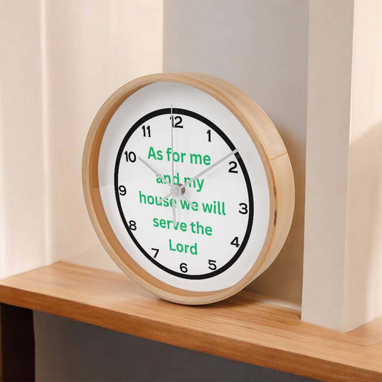 Home and LivingWooden Frame 10" Clock As For Me GRNSearching for the Perfect Home Accent? Look no further! The Wood Frame 10” Clock is the ideal addition to any room. Its durable wooden frame and 10” diameter face prWooden Frame 10" Clock As For Me GRN