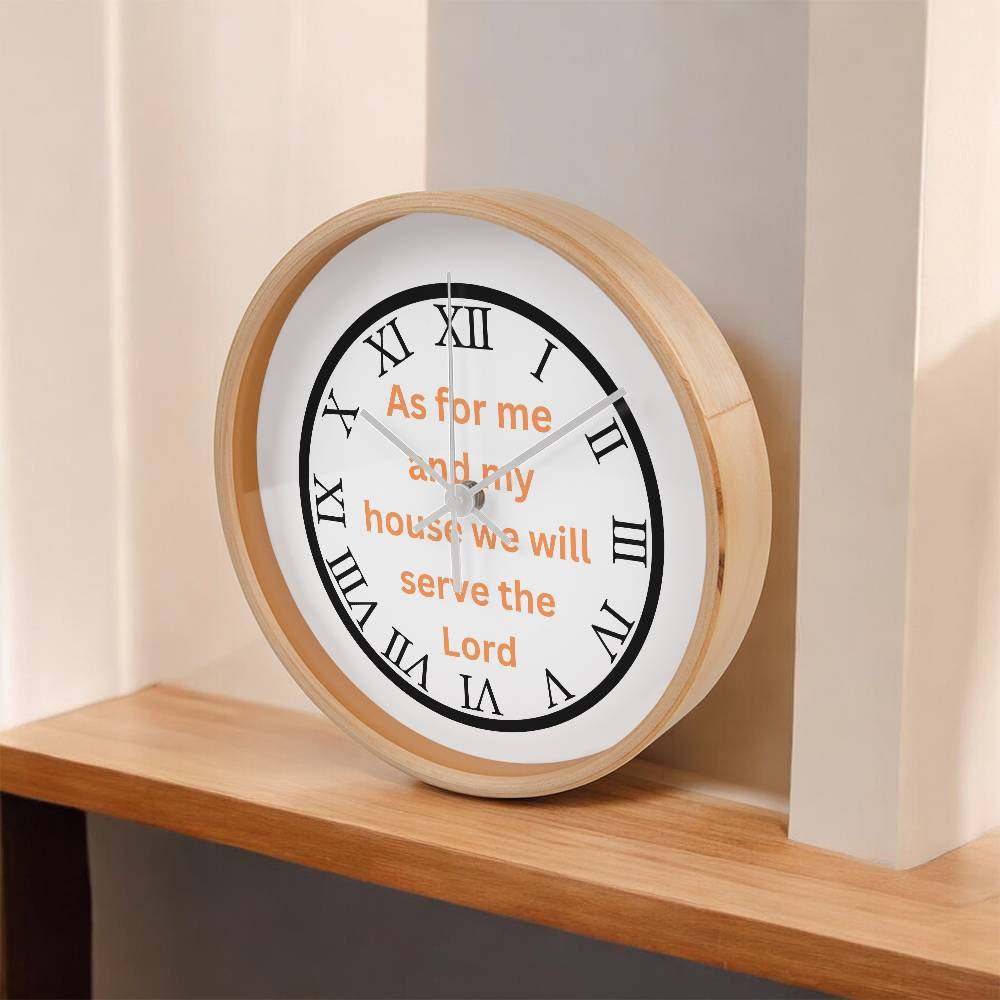 Home and LivingWooden Frame 10" Clock  As For Me ORSearching for the Perfect Home Accent? Look no further! The Wood Frame 10” Clock is the ideal addition to any room. Its durable wooden frame and 10” diameter face prWooden Frame 10 Clock As For Me OR