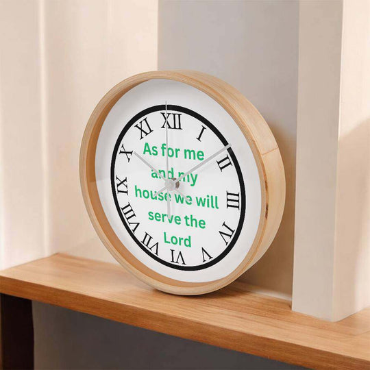 Home and LivingWooden Frame 10" Clock  As For Me GRNSearching for the Perfect Home Accent? Look no further! The Wood Frame 10” Clock is the ideal addition to any room. Its durable wooden frame and 10” diameter face prWooden Frame 10" Clock