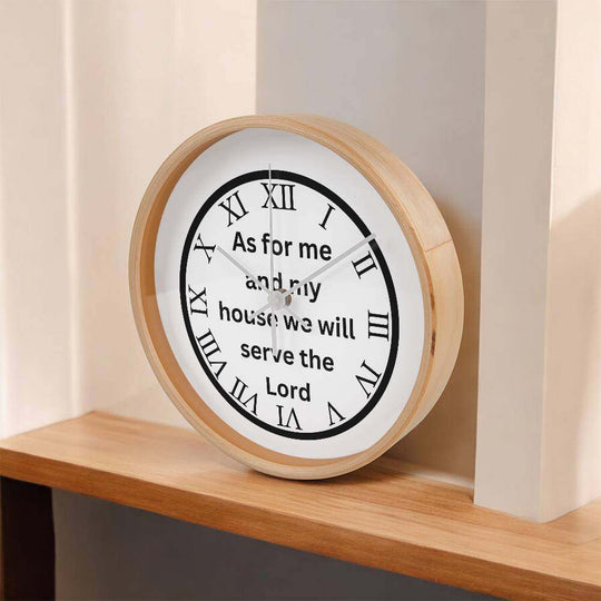 Home and LivingWooden Frame 10" Clock As For Me BLSearching for the Perfect Home Accent? Look no further! The Wood Frame 10” Clock is the ideal addition to any room. Its durable wooden frame and 10” diameter face prWooden Frame 10" Clock