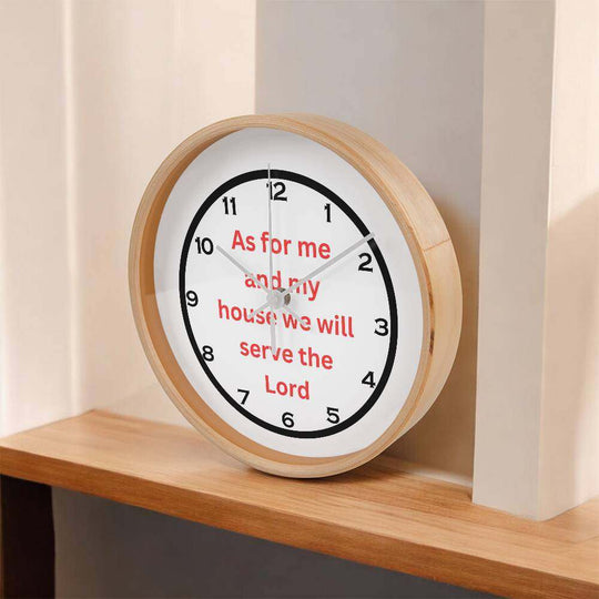 Home and LivingWooden Frame 10" Clock As For Me RDSearching for the Perfect Home Accent? Look no further! The Wood Frame 10” Clock is the ideal addition to any room. Its durable wooden frame and 10” diameter face prWooden Frame 10" Clock As For Me RD