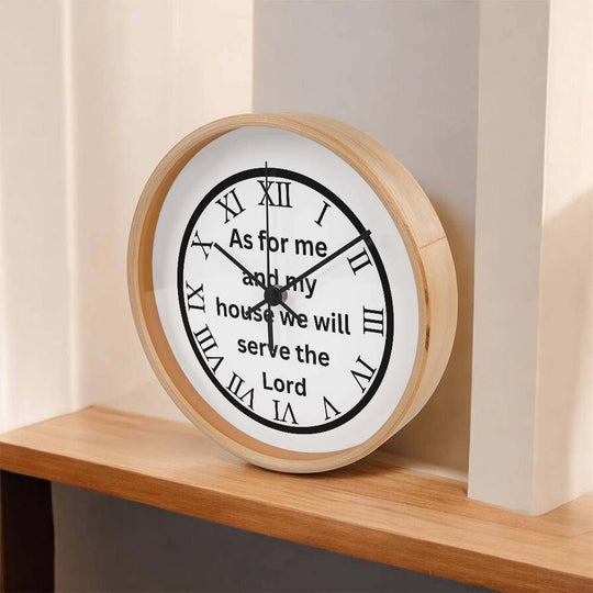 Home and LivingWooden Frame 10" Clock As For Me BLSearching for the Perfect Home Accent? Look no further! The Wood Frame 10” Clock is the ideal addition to any room. Its durable wooden frame and 10” diameter face prWooden Frame 10" Clock