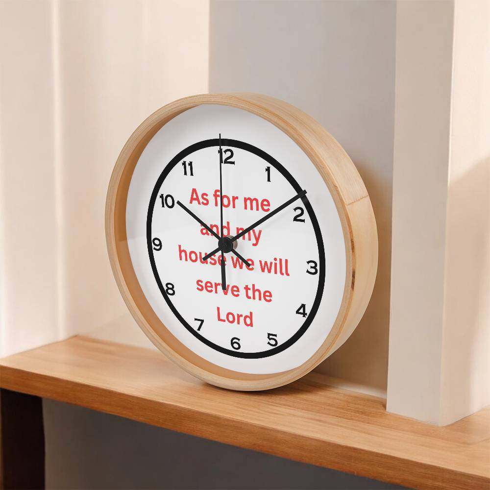 Home and LivingWooden Frame 10" Clock As For Me RDSearching for the Perfect Home Accent? Look no further! The Wood Frame 10” Clock is the ideal addition to any room. Its durable wooden frame and 10” diameter face prWooden Frame 10" Clock As For Me RD