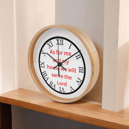 Home and LivingWooden Frame 10" Clock  As For Me RDSearching for the Perfect Home Accent? Look no further! The Wood Frame 10” Clock is the ideal addition to any room. Its durable wooden frame and 10” diameter face prWooden Frame 10 Clock As For Me RD