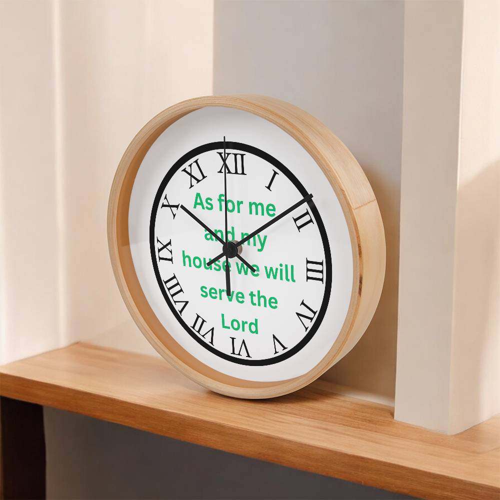 Home and LivingWooden Frame 10" Clock  As For Me GRNSearching for the Perfect Home Accent? Look no further! The Wood Frame 10” Clock is the ideal addition to any room. Its durable wooden frame and 10” diameter face prWooden Frame 10" Clock