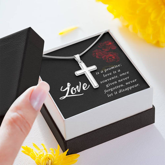 NecklesStainless Cross LoveWear your faith proudly with this stunning artisan-crafted Stainless Steel Cross Necklace. Perfect for special occasions or everyday wear, our Cross Necklace is a woStainless Cross Love