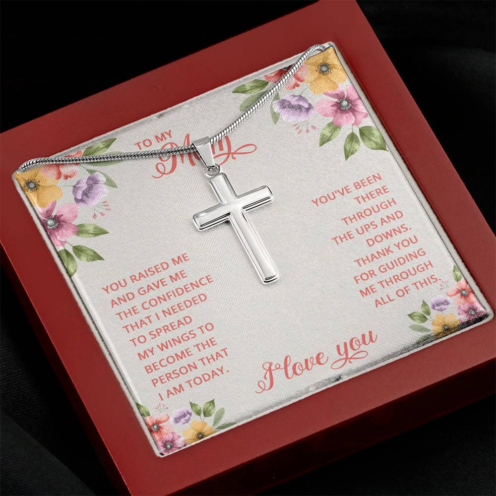 NecklesStainless Cross My MomWear your faith proudly with this stunning artisan-crafted Stainless Steel Cross Necklace. Perfect for special occasions or everyday wear, our Cross Necklace is a woStainless Cross My Mom